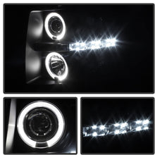 Spyder Auto 5078322 LED Halo Projector Headlights Black/Smoked