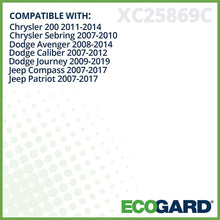 Ecogard XC25869C Premium Cabin Air Filter with Activated Carbon Odor Eliminator Fits Chrysler 200 2011-2014, Sebring 2007-2010 | Dodge Journey 2009-2019, Avenger 2008-2014