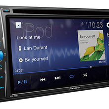 Pioneer AVH-210EX Double DIN Bluetooth In-Dash DVD/CD AM/FM Front USB Digital Media Car Stereo Receiver 6.2" WVGA Touchscreen Display, Apple iPhone and Android Music Support/FREE ALPHASONIK EARBUDS