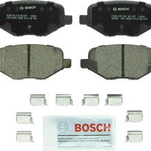 Bosch BC1377 QuietCast Premium Ceramic Disc Brake Pad Set For: Ford Edge, Explorer, Flex, Taurus, Police Interceptor Utility; Lincoln MKS, MKT, MKX, Rear
