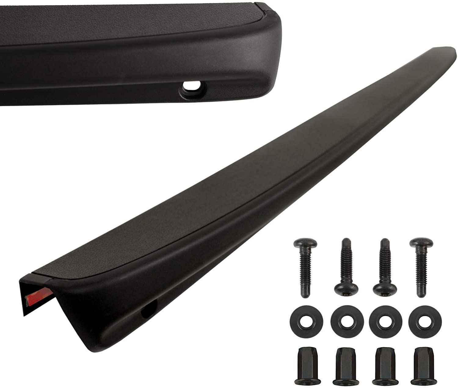 IAMAUTO 2-57610 Fits 1999 2000 2001 2002 2003 2004 2005 2006 Chevrolet Silverado and GMC Sierra Tailgate Cap Spoiler Moulding Top Protector