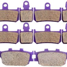 ECCPP FA174 Brake Pads Front and Rear Carbon Fiber Replacement Brake Pads Kits Fit for 2007 2008 2009 2010 2011 2012 2013 2014 Yamaha YZF R1