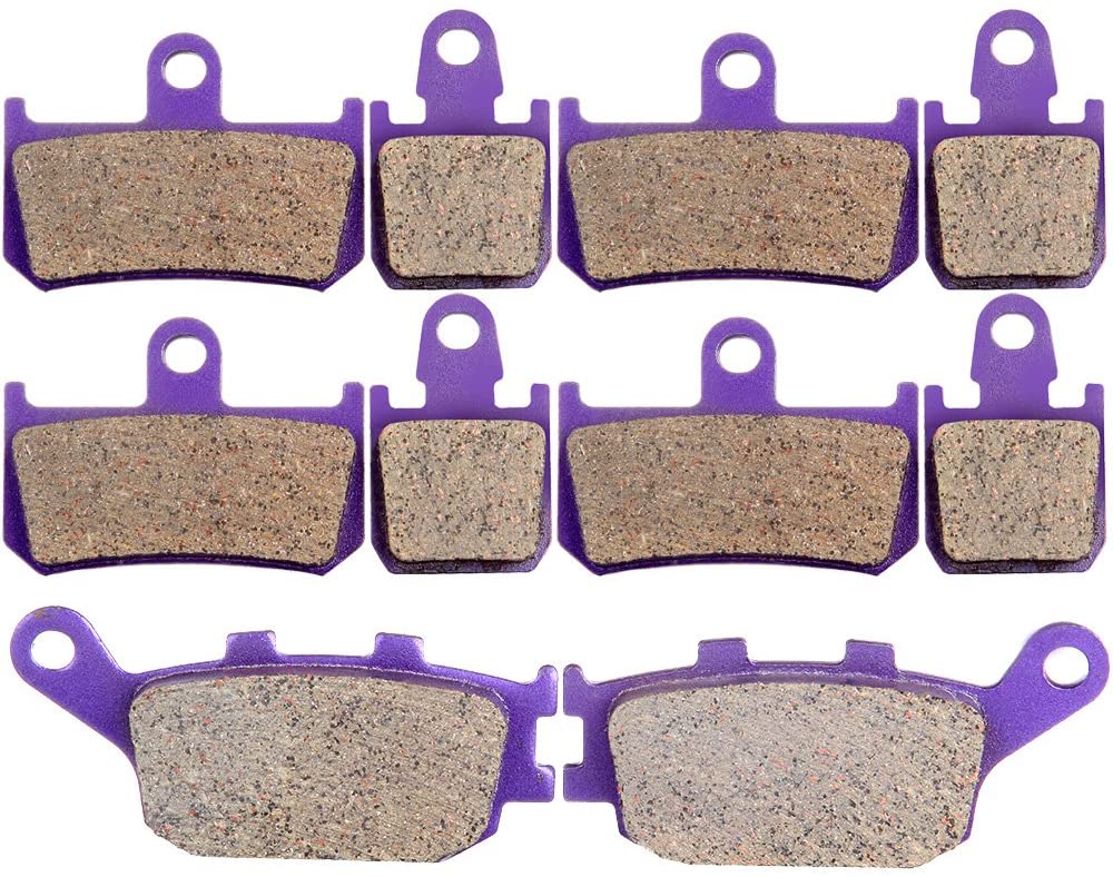 ECCPP FA174 Brake Pads Front and Rear Carbon Fiber Replacement Brake Pads Kits Fit for 2007 2008 2009 2010 2011 2012 2013 2014 Yamaha YZF R1