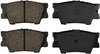 KFE KFE1212-104 Ultra Quiet Advanced Premium Ceramic Brake Pad Rear Set Compatible with: Toyota Camry, RAV4, RAV 4, Avalon, Matrix; Lexus ES300h, ES350, HS250h; Pontiac Vibe