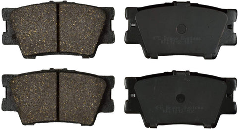 KFE Ultra Quiet Advanced KFE1212-104 Premium Ceramic Rear Brake Pad Set