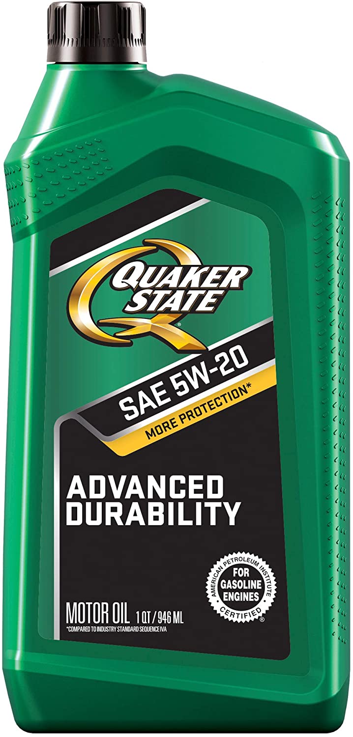 Quaker State 550035082 Advanced Durability 5W-20 Lubricant Motor Oil - 1 Quart