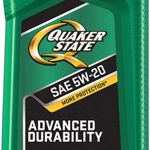 Quaker State 550035082 Advanced Durability 5W-20 Lubricant Motor Oil - 1 Quart