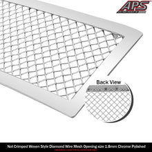 APS Compatible with 2017-2020 Honda CR-V Lower Bumper Stainless Steel Chrome Mesh Grille Insert N19-T32467H