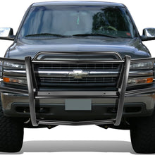 Replacement for GM Chevy Silverado 1500/2500 Front Bumper Protector Brush Grille Guard (Black)