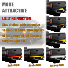 LivTee 60 Inch LED Truck Tailgate Light Bar Strip Super Bright Tail Brake Backup Reverse Turn Signal Running Lights for Pickup Trailer SUV RV VAN Car Towing Vehicle, Red/White/Amber