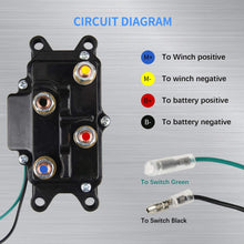 250A Winch Solenoid Relay 12V Winch Rocker Thumb Switch for ATV UTV 2000-5000lbs Winch with 6 Protecting Caps