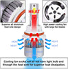 DNA Motoring HID-LED-LB-FAN-H8 Pair of LED Light Bulbs with Cooling Fan