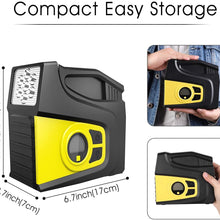 Zeonetak Portable Air Compressor Pump,120PSI 12V DC,Air Compressor Tire Inflator for Car Bicycle Motorcycle Basketball,LCD Digital Display Gauge,LED Flashlight(3 Modes),Auto Shut Off