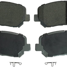 Wagner ThermoQuiet QC1623 Ceramic Disc Pad Set With Installation Hardware, Front