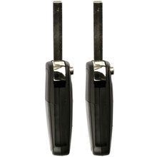 KeylessOption Keyless Entry Car Remote Uncut Flip Key Fob Replacement for OHT01060512 (Pack of 2)