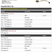 Front Lower Forward Control Arm with Bushings - Compatible with 2010-2019 Jaguar XJ