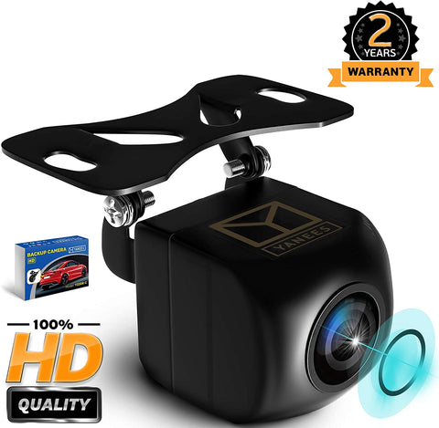 Backup Camera for Car - HD Reverse Camera with Starlight Night Vision - Waterproof Vehicle Back Up Rear View Camera Parking Lines On/Off - Wide View Angel 149 Degrees - High Definition by Yanees