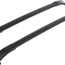 ECOTRIC Roof Rack Cross Bars Luggage Cargo Ladder Crossbars Bike Load Roof Cross Rail Compatible with 2015-2019 Chevy Tahoe Suburban Escalade GMC Yukon Replacement for Part# 23256564