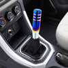 Arenbel Long Gear Stick Shift Knob Aluminum Alloy Lever Shifting Shifter fit Most Manual Automatic Cars, Blue(Gold) Two Ring