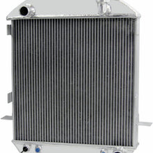 OzCoolingParts 17-27 Model T/TT Series Radiator, 3 Row Core All Aluminum Radiator for 1917-1927 Model T/Model TT/T-Bucket Grill Shells w/Chevy V8 Engine