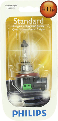 Philips H11 Standard Halogen Headlight Bulb (Pack of 1)