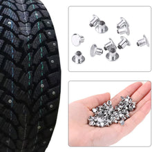 100pcs 6.5mm/0.26" Tire Stud Screw, Keenso Anti-Slip Snow Tire Studs Wheel Tyre Tire Spikes Trim Screw in Tire Stud for Car/Truck/Bike/Boot/Motorcycle/ATV/SUV Auto Accessories