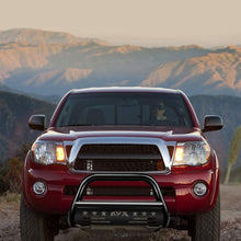 KYX Bull Bar with Light Bar for 2005-2015 Toyota Tacoma, Pickup Truck 3" Tubing Brush Push Bar Off-Road Front Bumper Grille Guard Exterior Accessories, Black