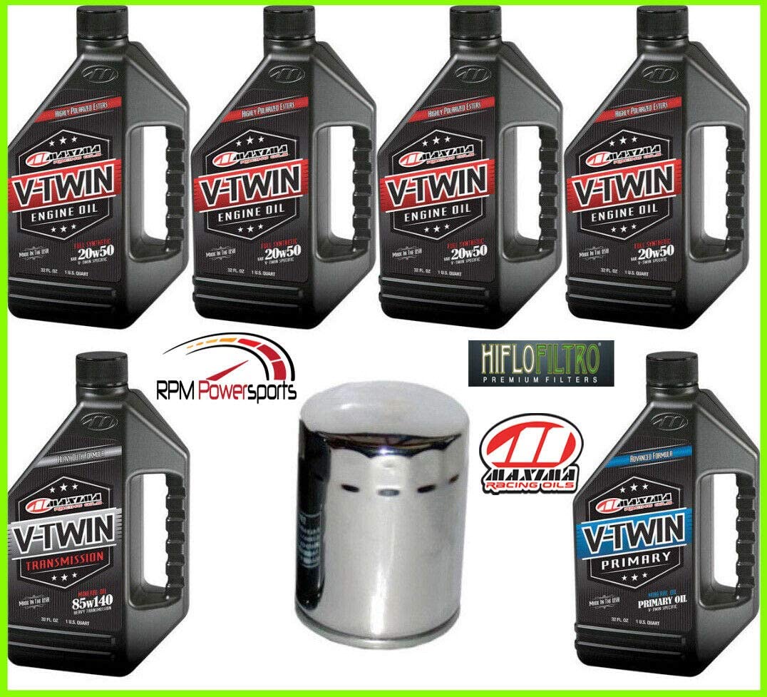 RPM Harley Davidson V-Twin Cam Maxima Synthetic Oil Change Kit Street Glide 2000-15