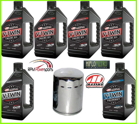 RPM Harley Davidson V-Twin Cam Maxima Synthetic Oil Change Kit Street Glide 2000-15