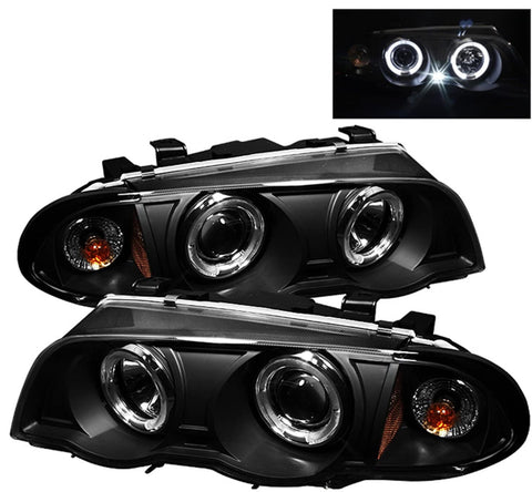 Spyder Auto 5008947 LED Halo Projector Headlights Black/Clear