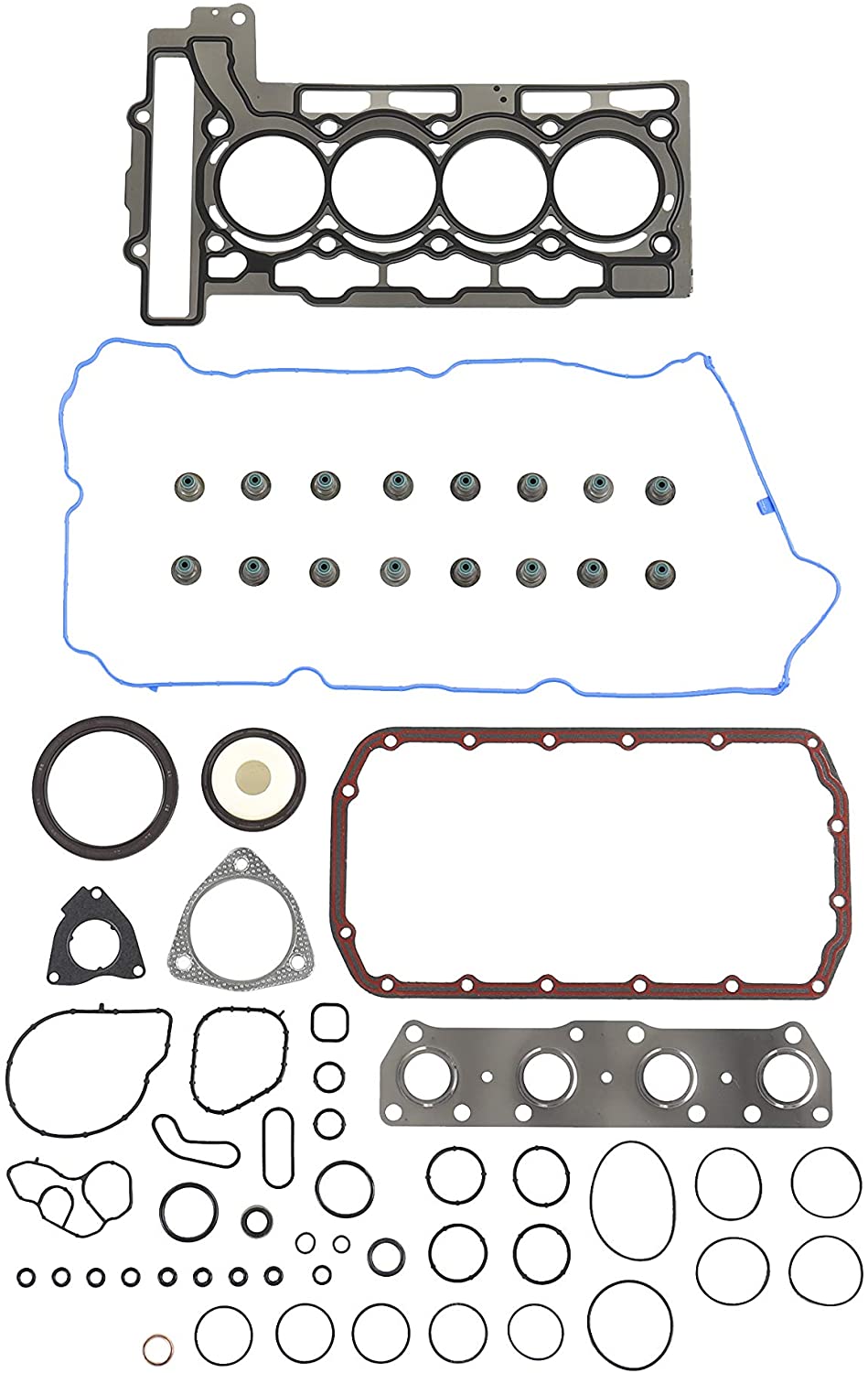 DNJ FGS8027 Full Gasket/Sealing Set For 07-10 Mini Cooper 1.6L L4 DOHC Naturally Aspirated N12B16A