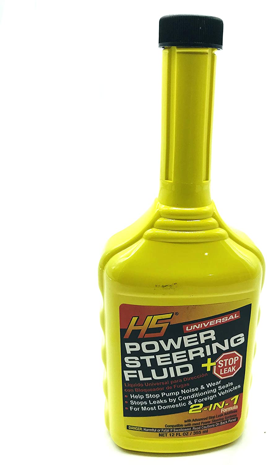 HS Universal Power Steering Fluid + Stop Leak - 12 oz. (Pack 12)