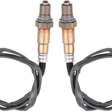MOSTPLUS 250-24431, 234-4808 O2 Oxygen Sensor Front Rear UP/Down Stream Compatible with VW Beetle Golf Jetta Audi TT 16121 SG1170 (Set of 2)