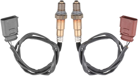 MOSTPLUS 250-24431, 234-4808 O2 Oxygen Sensor Front Rear UP/Down Stream Compatible with VW Beetle Golf Jetta Audi TT 16121 SG1170 (Set of 2)