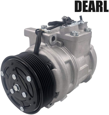Dearl A/C AC air condition compressor with Clutch L4 2.4L compatible with Honda 02-06 Cr-V 02 03 04 05 06 (2002 2003 2004 2005 2006)
