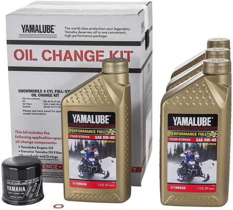Yamaha Apex/RX-1 4-Cylinder Full Synthetic Oil Change Kit - LUB-SMBCG-KT-16
