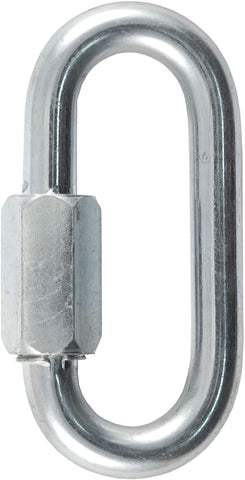 CURT 82930 Threaded Quick Link Trailer Safety Chain Hook Carabiner Clip, 3/8-Inch Diameter, 11,000 lbs Break Strength