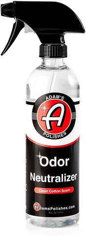 Adam's Odor Neutralizer - Specially Formulated Air Freshener That Eliminates Harmful Odors from Car Interior Accessories, Leather Seats, Carpet Upholstery, Pet Odors (Clean Cotton Scent)
