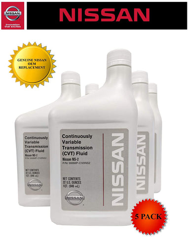 Nissan Genuine OEM CVT-2 Transmission Fluid 999MP-NS200P (5 Quarts)