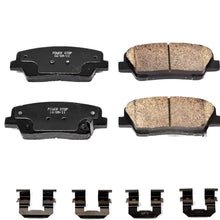 Power Stop 17-1284, Z17 Rear Ceramic Brake Pads with Hardware