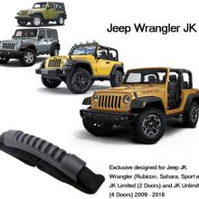 VXAR Grab Handle Rear Seat Passenger for Jeep Auto Car Black 2P