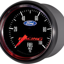 Auto Meter 880080 2-1/16" 0-100 PSI Fuel Pressure Gauge for Ford Racing