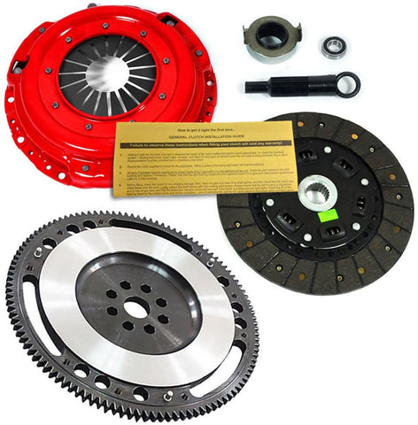 EFT STAGE 2 CLUTCH KIT+CHROMOLY FLYWHEEL WORKS WITH B18A1 B18B1 B18C1 B18C5 B20B B20Z HYDRO