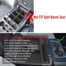 ROCCS Wireless Charger Center Console Insert Organizer Tray for GMC Sierra Yukon Chevy/Chevrolet Silverado Tahoe Suburban 2014-2018