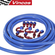 20 Ft 8AN AN 8 Push Lock Oil Gas Fuel Hose + 10pcs AN 8 Hose Fitting Kit