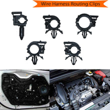 ROLINGER Car Wire Harness Routing Clip Wiring Harness Wire Loom Routing Clips Assortment 56 PCS Retainer Car Clips Contains 6 Different Sizes Replacement Parts for Honda GM Mazda