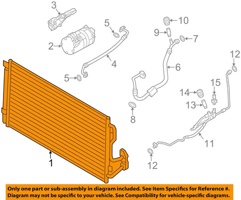 BMW 64-50-6-804-722 Air Conditioning Condenser