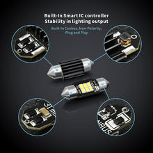 SIRIUSLED DE3175 bulbs white Extremely Bright led 400 Lumens 3020 Chipset Canbus Error Free LED Bulbs for Interior Car Truck Lights License Plate Dome Map Door Courtesy 1.25” 31MM Festoon
