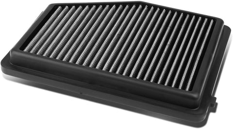 Replacement for Honda Civic 1.8L / Acura ILX 2.0L Reusable & Washable Replacement High Flow Drop-in Air Filter (Black)