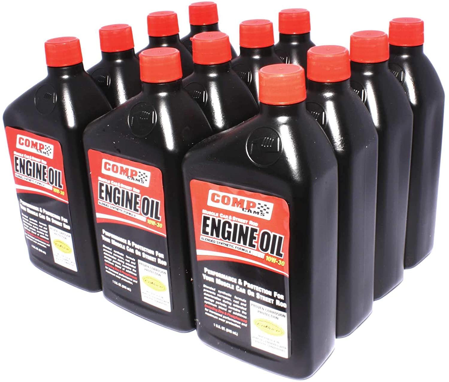 COMP Cams 1594-12 10W-30 Muscle Car and Street Rod Engine Oil - 1 Quart Bottle (Case of 12)